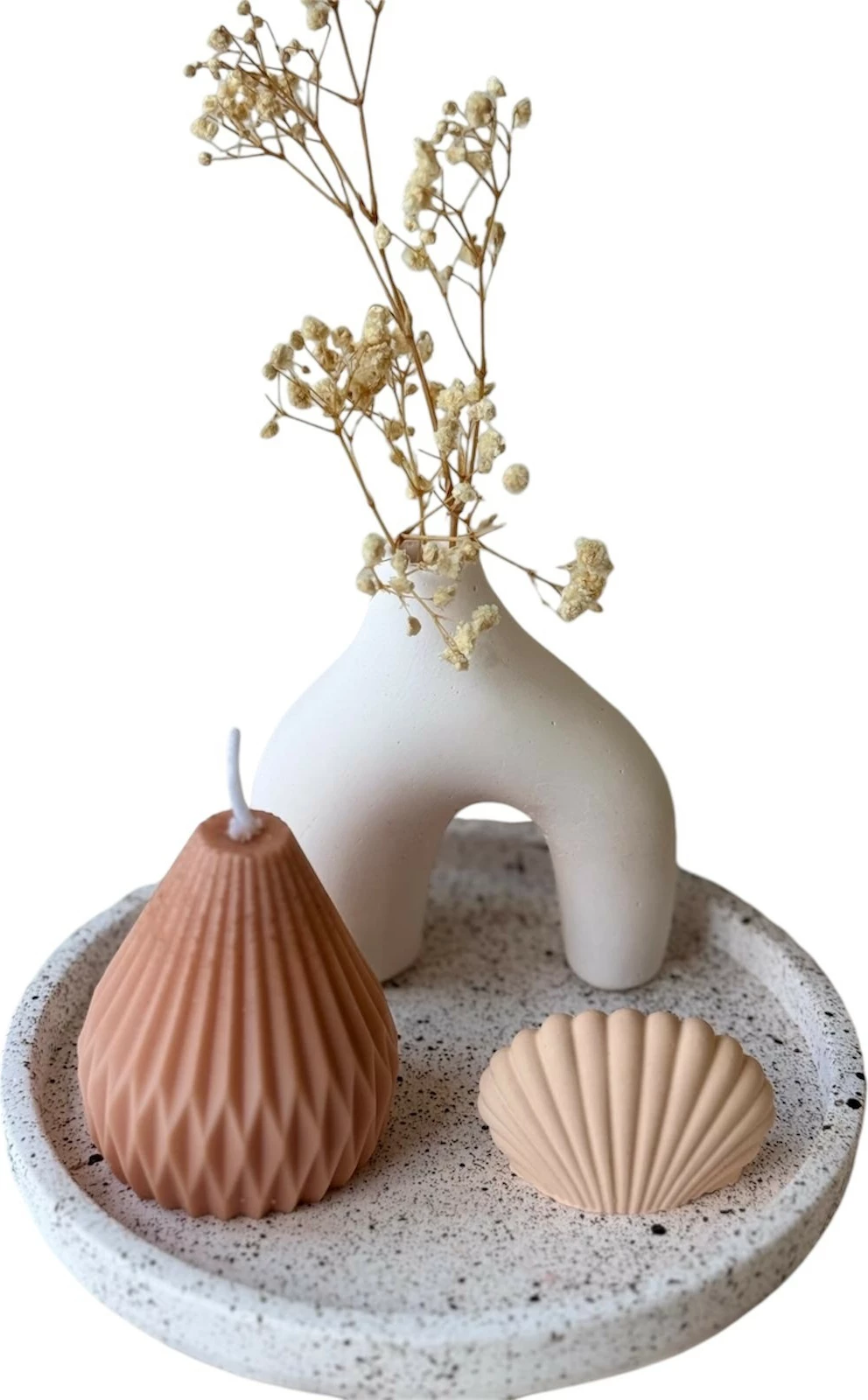 Set qirinjsh prej betoni, 4 copë, Evila Originals, Glamour Candle 32ST