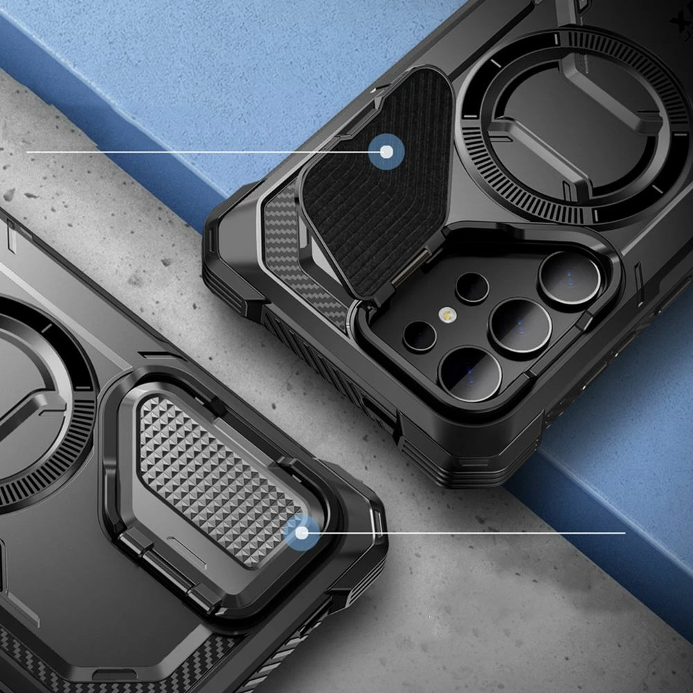Mbështjellës Supcase ArmorBox MagSafe për Samsung Galaxy S24 Ultra, i zi