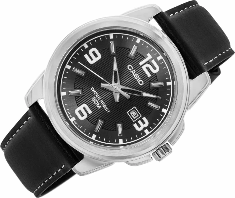 Orë dore për meshkuj CASIO MTP-1314PL-8AVEF, e zezë, me kuti