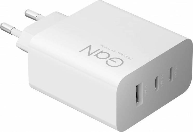 Adapter karikimi Xiaomi HyperCharge 67379, 90W GaN, 3 porta (2x USB-C + USB-A), EU, i bardhë