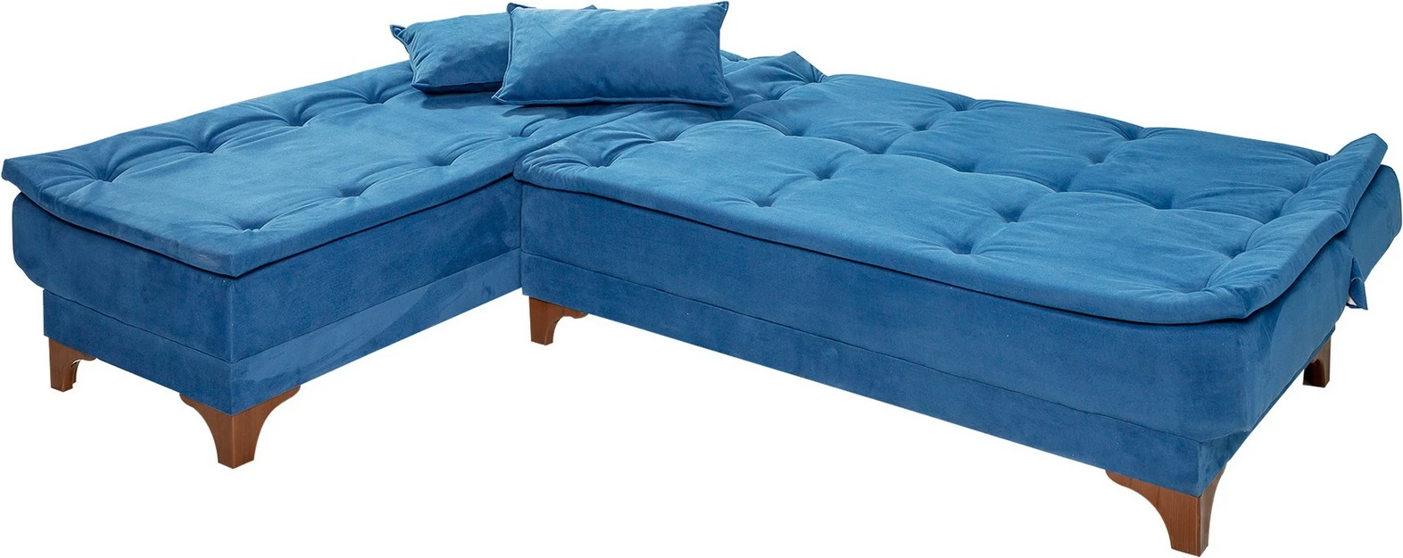 Kënd-sofë krevati Atelier del Sofa, kënd i majtë, ngjyrë kaltër e errët