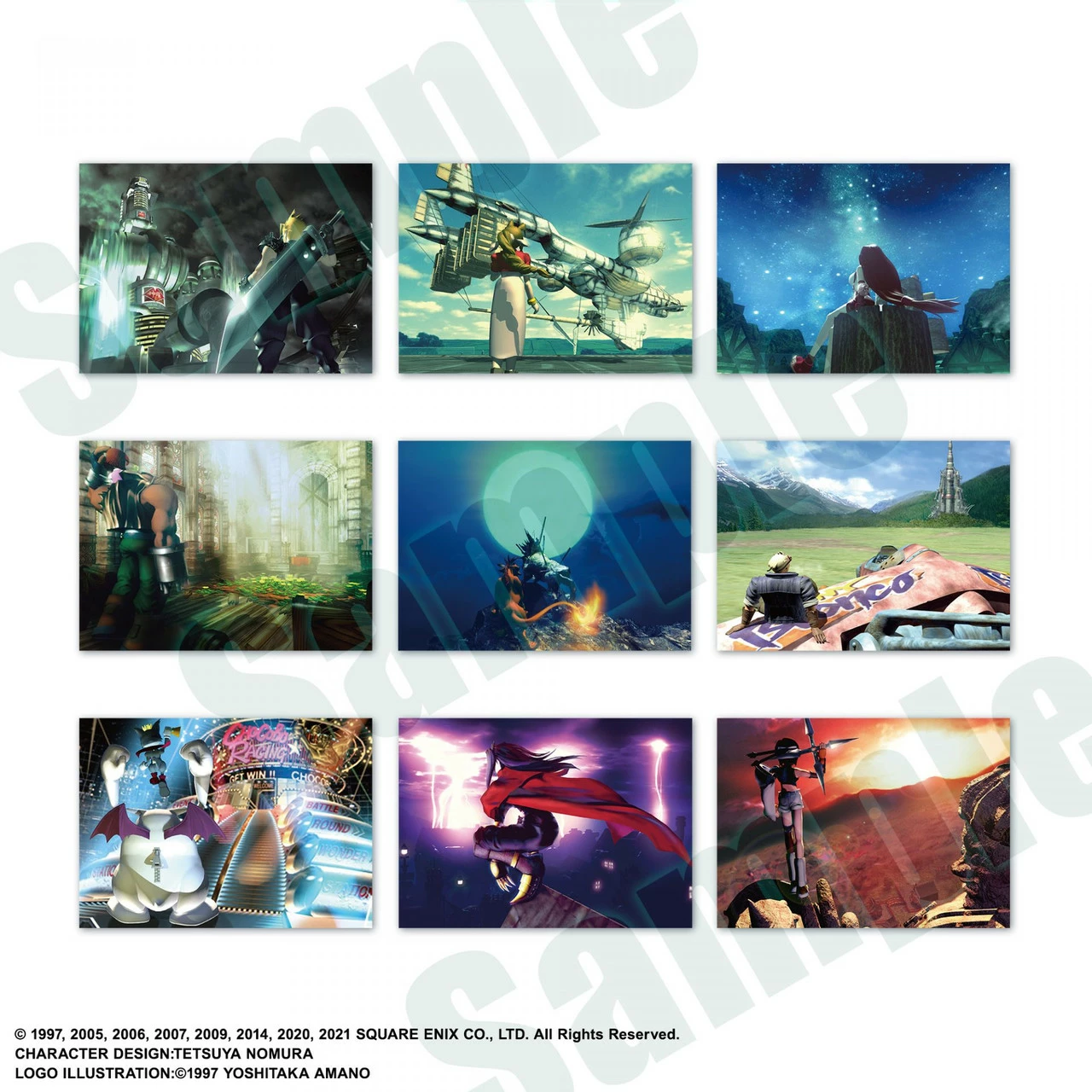 Set kartash koleksionuese Square Enix Final Fantasy VII Anniversary Art Museum Digital Card Plus, display 20 pako, ENG