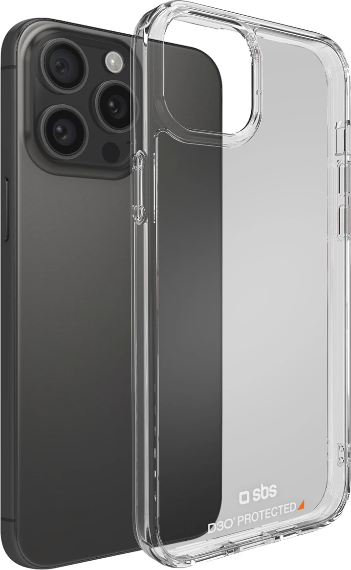 Mbështjellës SBS D3O për iPhone 15 Pro Max, transparent