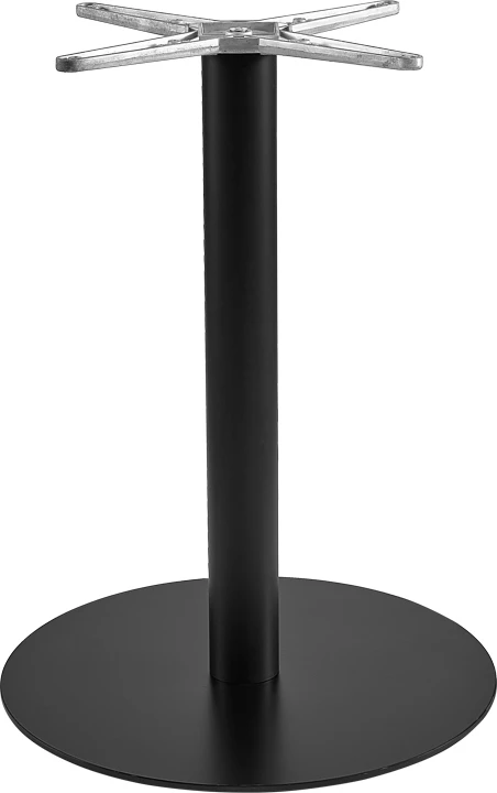 Bazë tavoline metalike, ngjyrë e zezë, Jefry, Φ48x73cm