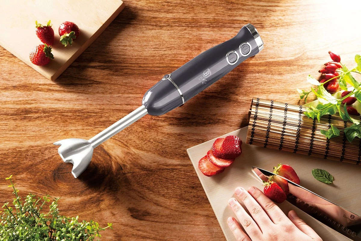 Blender dore Berlinger Haus BH-9382 500W 2 shpejtësi Turbo, gri-argjend