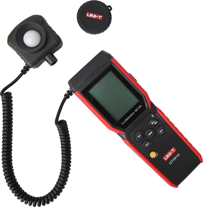 matës ndriçimi UNI-T UT381A 0-400000 lx Bluetooth sondë rrotulluese regjistrim të dhënash