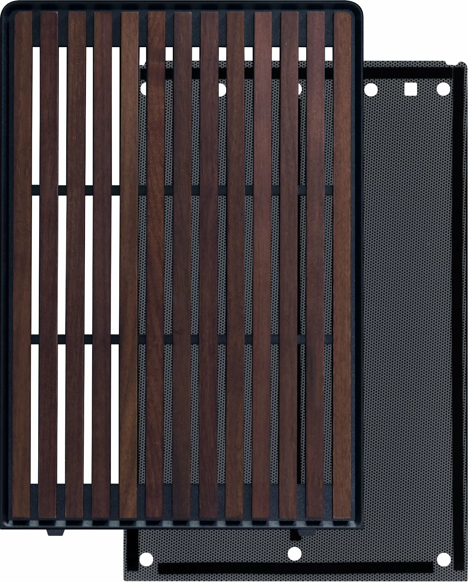 Panel i përparmë Lian Li A3-3WD A3 mATX Wood Edition, dru arre, filtër pluhuri magnetik, Arre/I zi