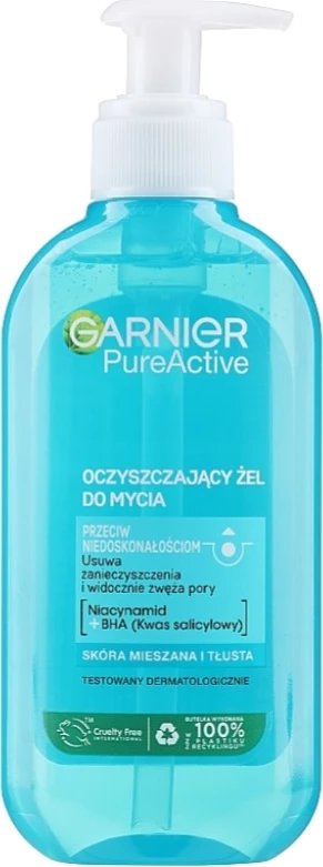Xhel pastrues për femra Garnier Czysta Skóra, 200ml