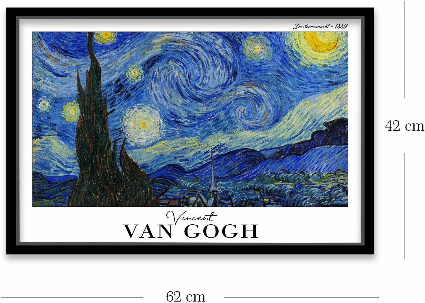 Pikturë dekorative me kornizë, Wallity, 4262SYHGOGH-008