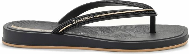 Flip-flopa për femra Ipanema Glow AD 27398-BR745, të zeza/ari [Madhësia: 38]