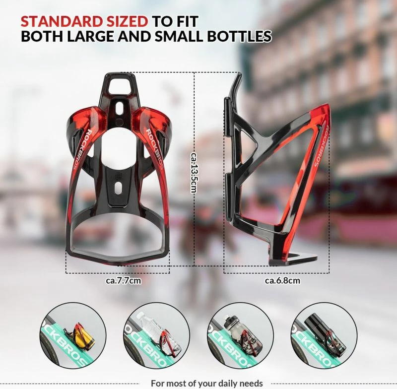 Mbajtëse shishe për biçikletë Rockbros, e zezë