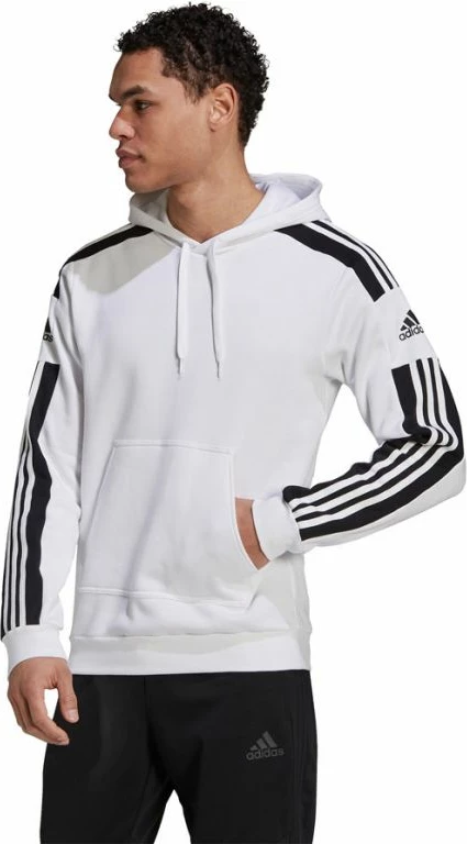 Duks me kapuç për meshkuj adidas Squadra 21, i bardhë