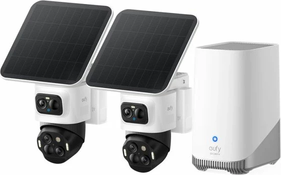 Kamerë sigurie ANKER Eufy Security eufyCam S4 Complete 4K+2K SolarPlus 2.0, 2 kamera + HomeBase 3, e bardhë