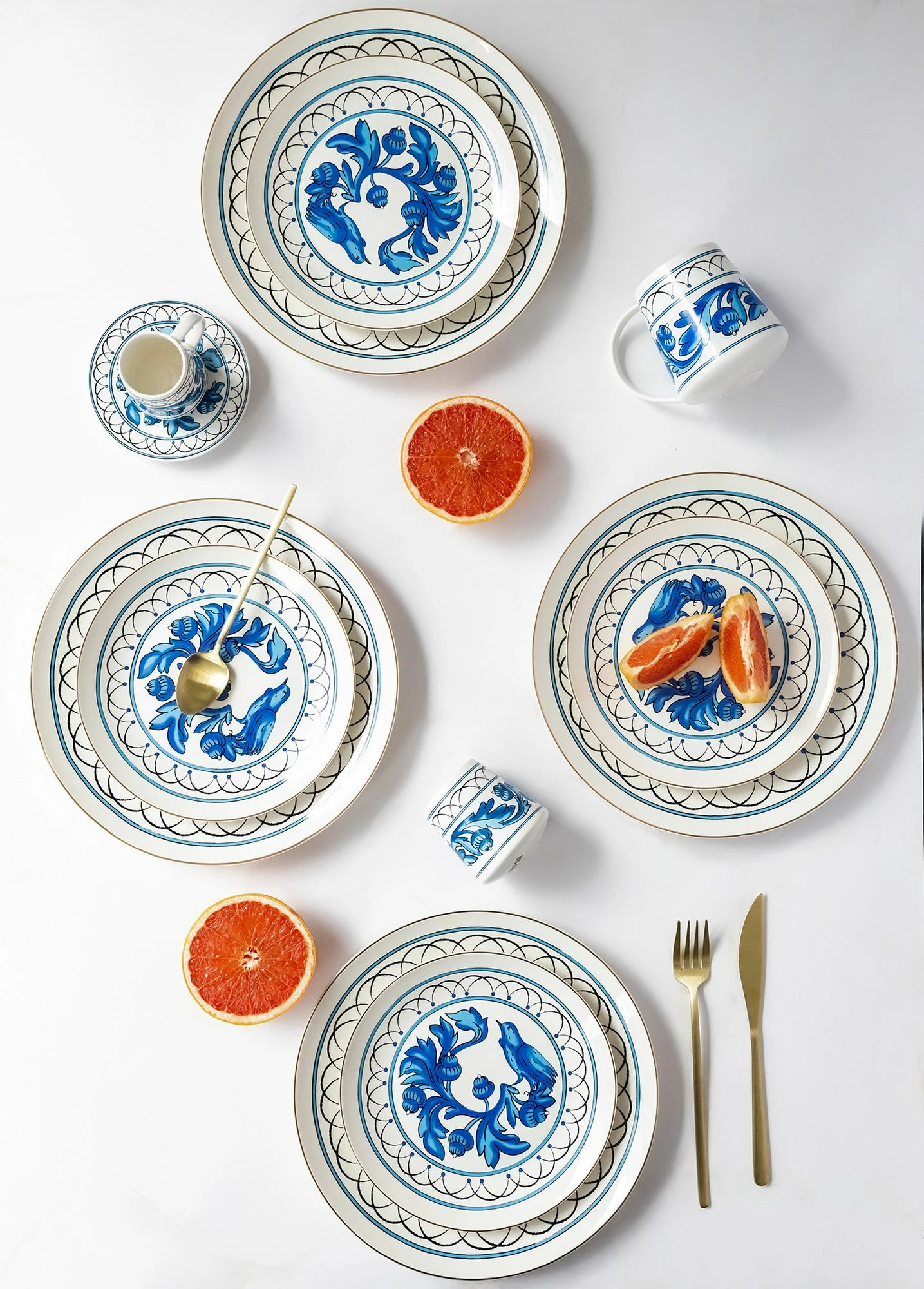 Set pjatash shërbimi (6 copë) Hermia, DNR0052