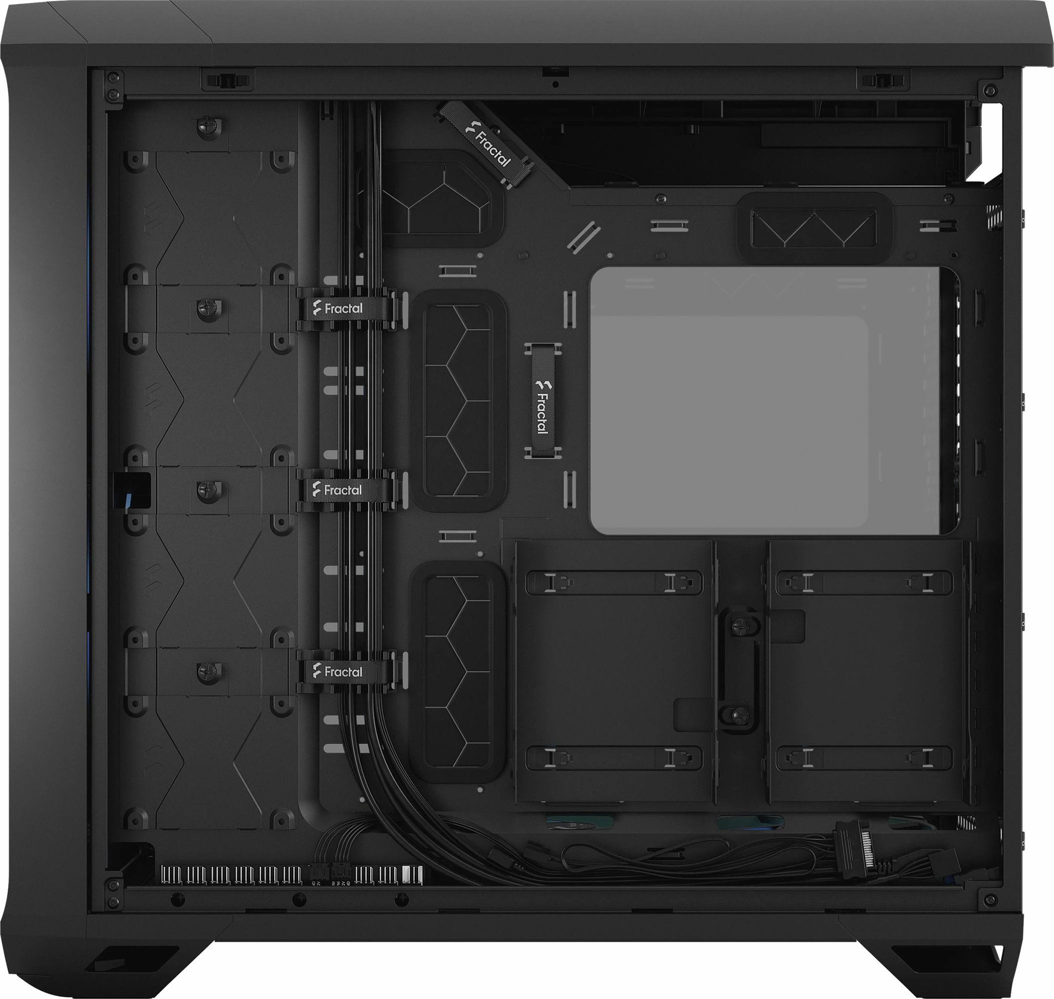 Kasë Fractal Design Torrent RGB TG Light Tint FD-C-TOR1A-04, Full Tower, e zezë
