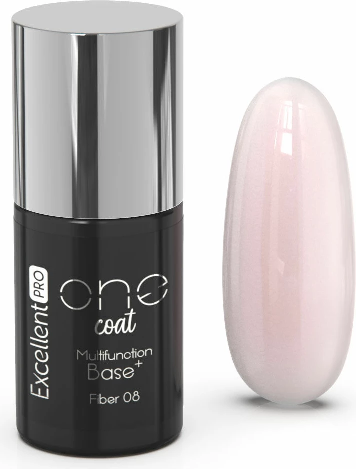 Bazë hibride me fibra për thonj Excellent PRO One Coat Multifunction Fiber Base Dark Lady për femra 7g