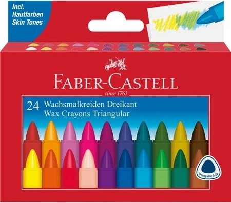 Ngjyra vizatimi Faber-Castell 24 copë, shumëngjyrëshe, kuti