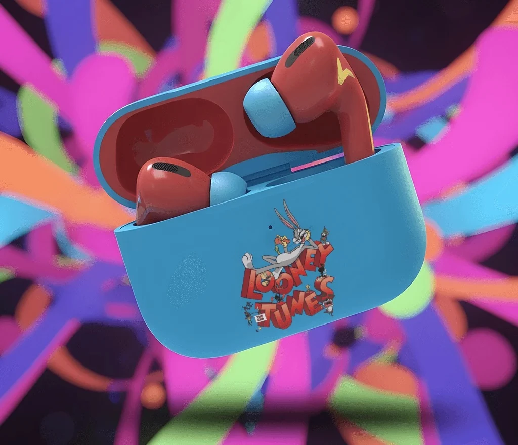 Kufje true wireless Moye Looney Tunes, Bluetooth 5.4, USB-C, 13 mm, 4 orë, kaltër/kuqe