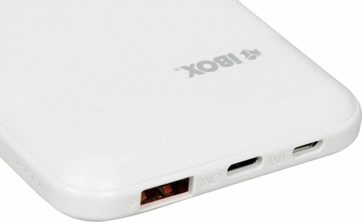 Power bank iBox PB10 10000 mAh, e bardhë