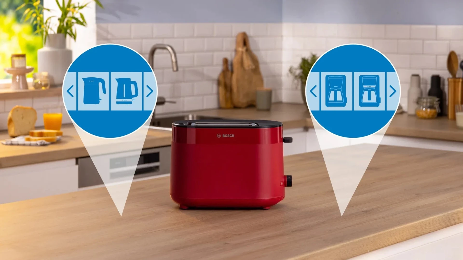 Toster Bosch TAT2M124, i kuq