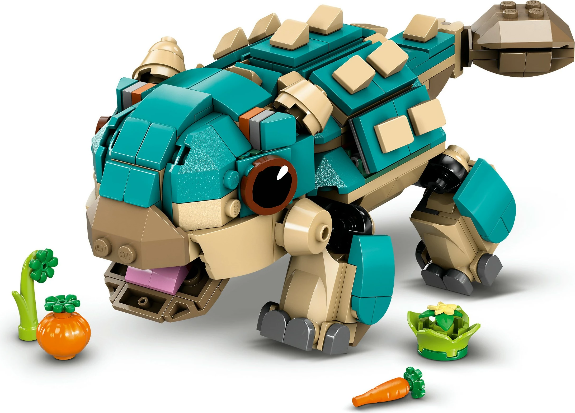 Set ndërtimi LEGO Jurassic World 76962 Baby Bumpy Ankylosaurus, shumëngjyrëshe