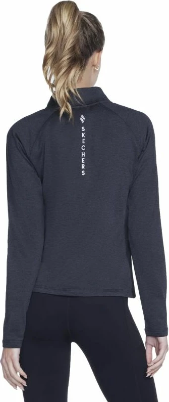 Bluzë sportive Skechers Skech-Knits Ultra Go 1/4 Zip LT4-BKCC, e zezë, L [Madhësia: L]