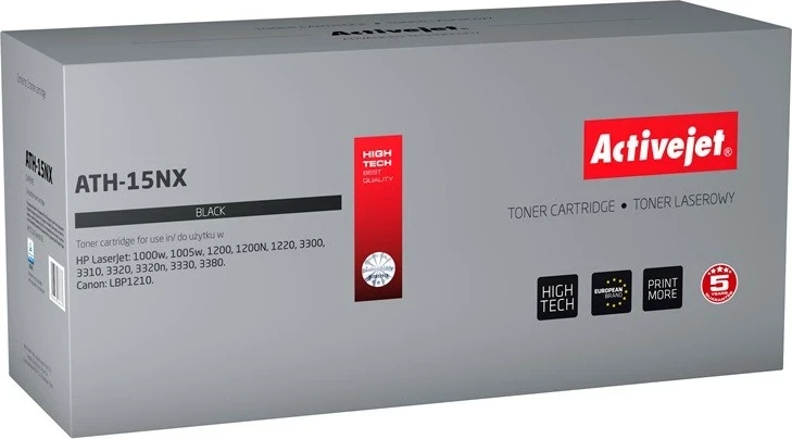 Toner Activejet ATH-15NX për HP 15X C7115X, Canon EP-25, 4200 faqe, i zi