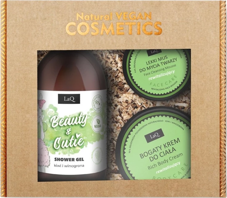 Set kozmetik për femra LaQ Beauty & Cutie 500ml + 200ml + 40g