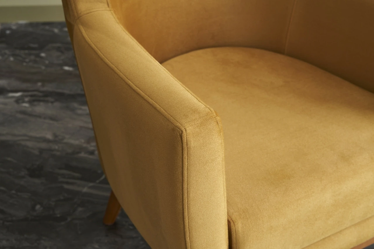 Karrige krahu Atelier del Sofa, Gonca, ngjyrë ari