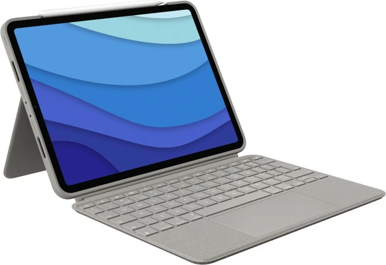 Tastierë me trackpad Logitech Combo Touch për iPad Pro 11-inch, Sand
