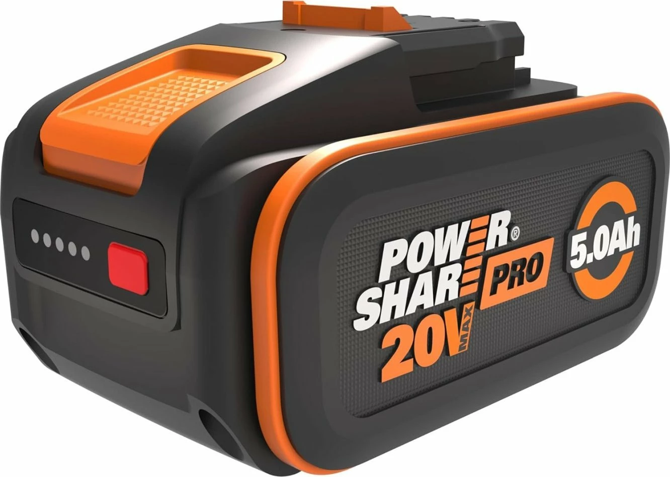 Bateri Worx PowerShare Pro WA3645 20V 5.0Ah, zi/portokalli