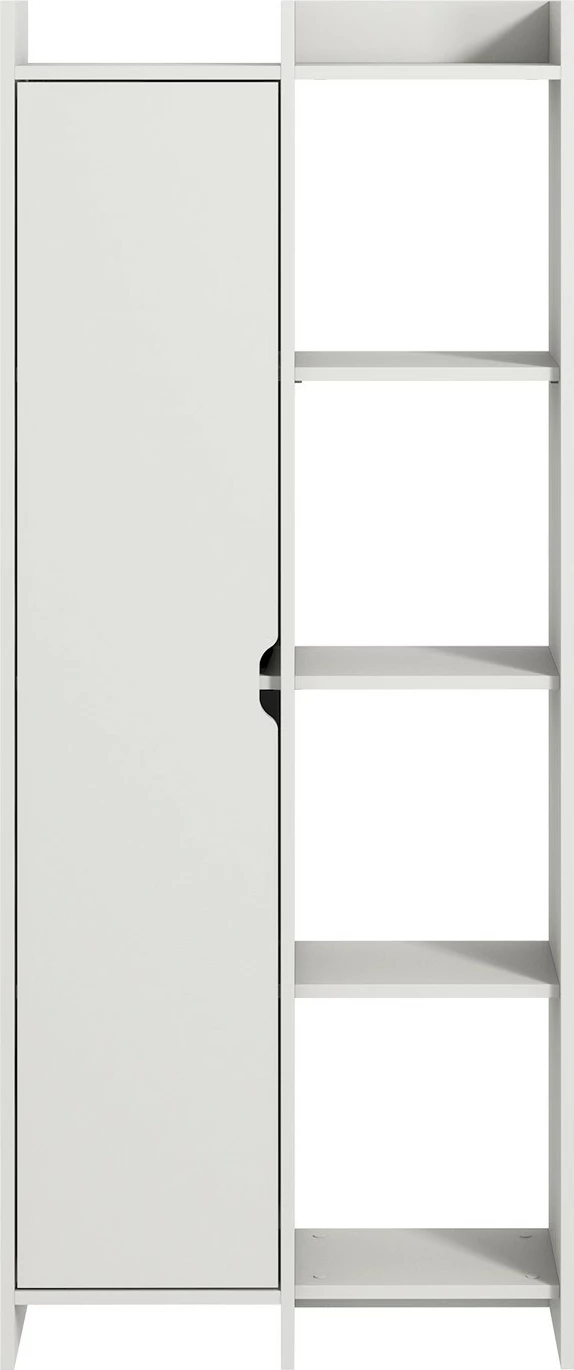 Raft librash Skye Decor, ofertë, ngjyrë e bardhë