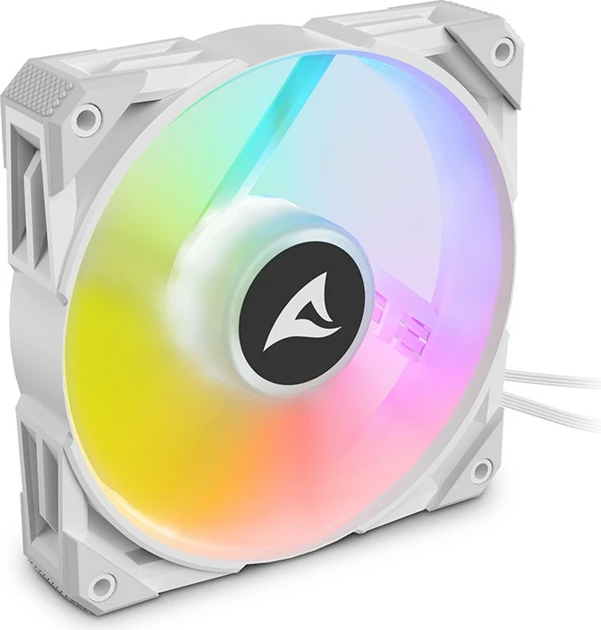 Ventilator kase SHARKOON Rebel F50 PWM 120mm, LED, bardhë