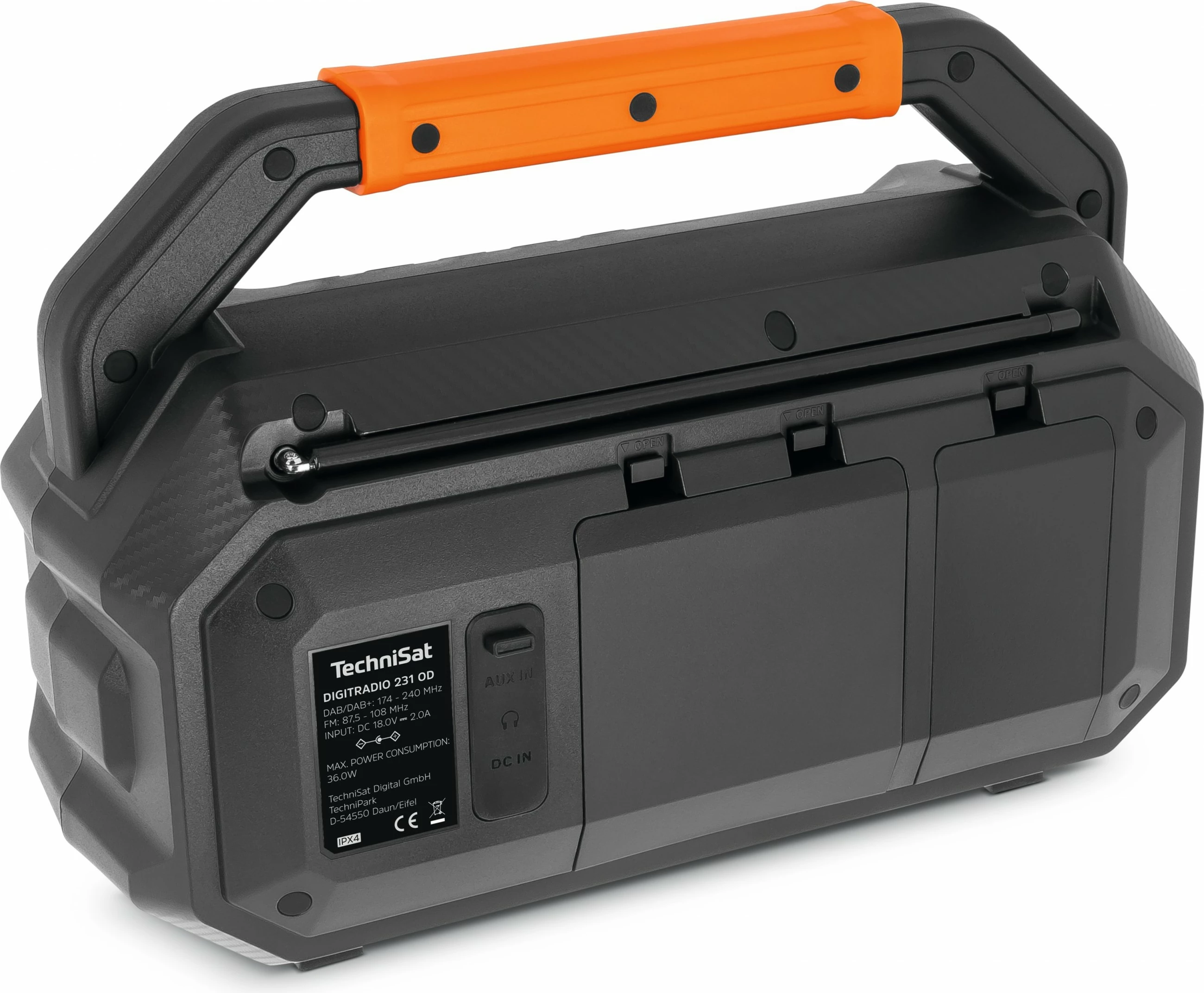 Radio digjitale TechniSat DigitRadio 231 OD, e zezë