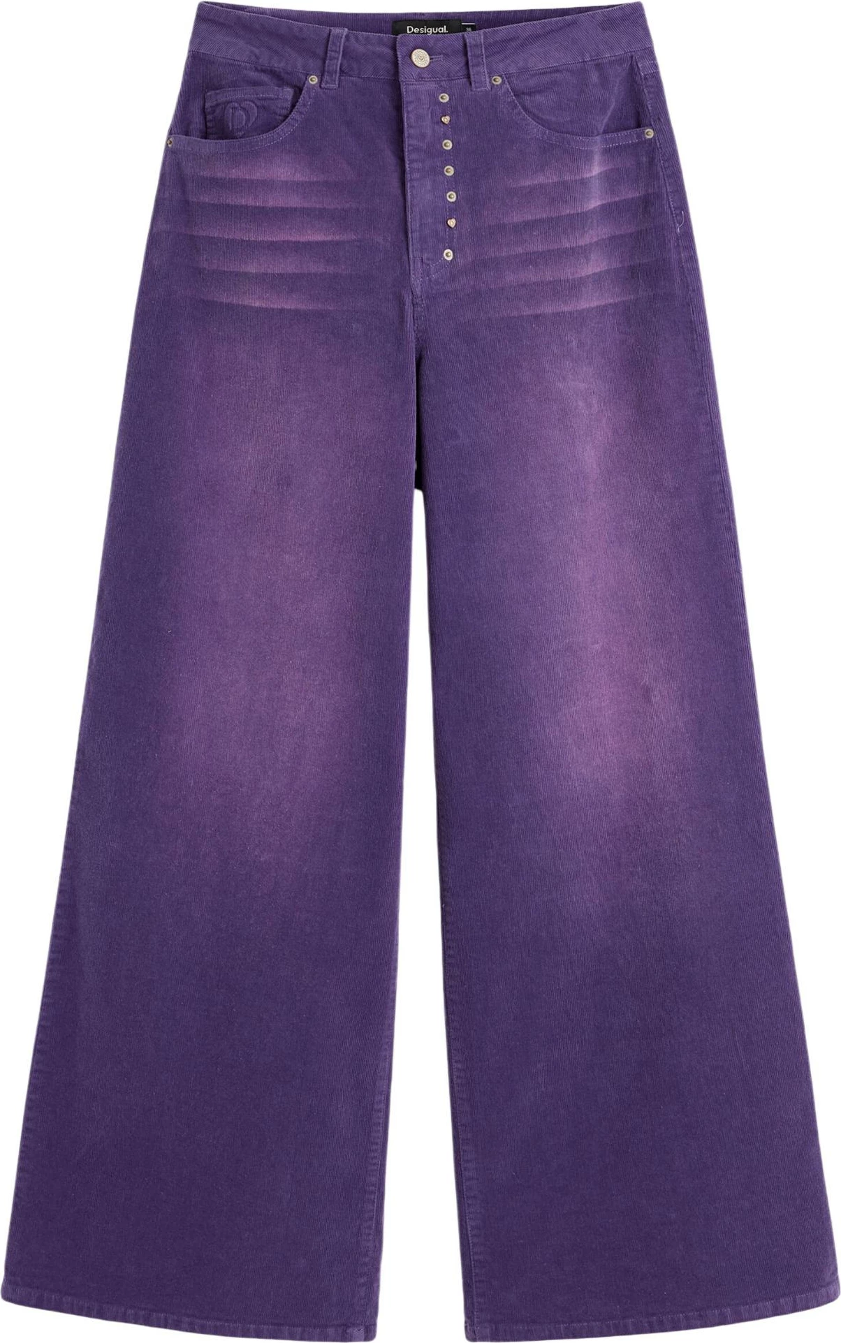 Pantallona për femra Desigual PANT_REF_PORLY 26WWPW19, vjollcë [Madhësia: XS]