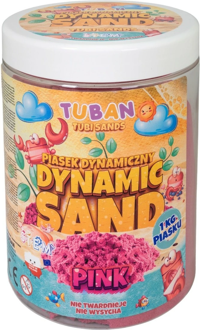 Rërë dinamike TUBAN TU3553, 1kg, rozë