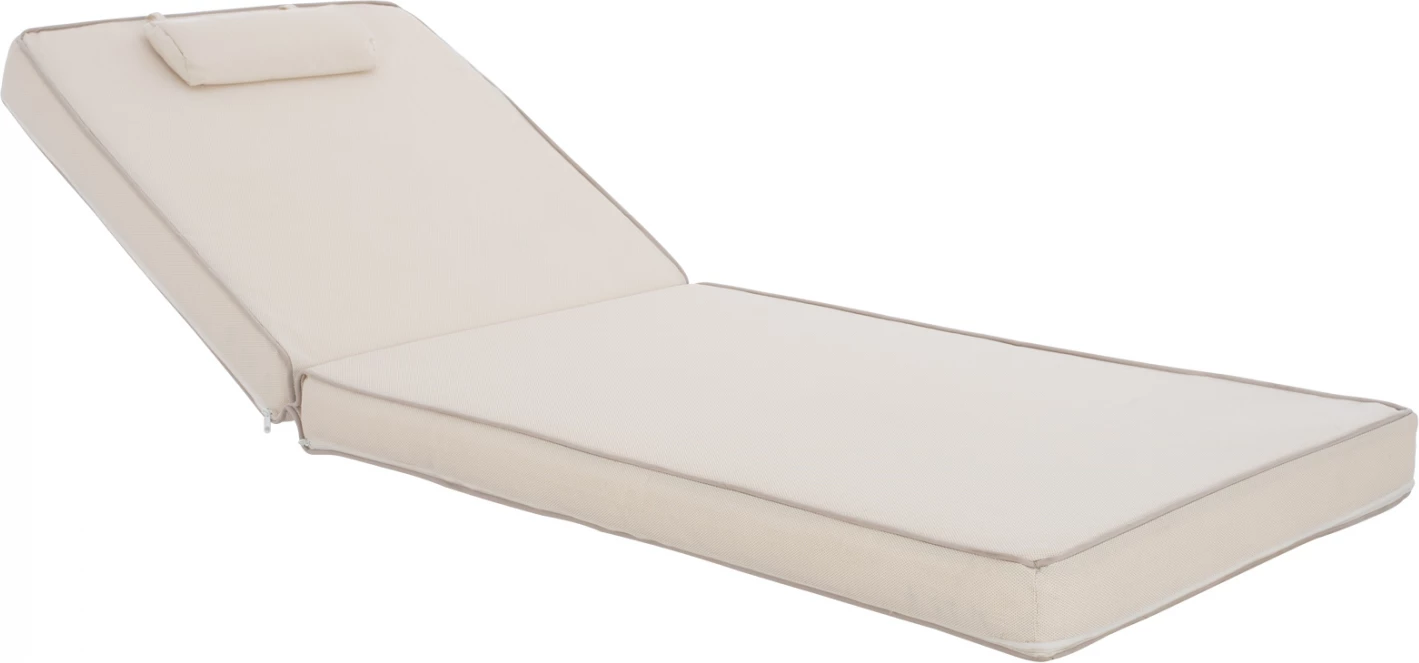 Jastëk për shezlong, ngjyrë bezhë, FH11237.60T, 198(119+1+78)x70x10 cm