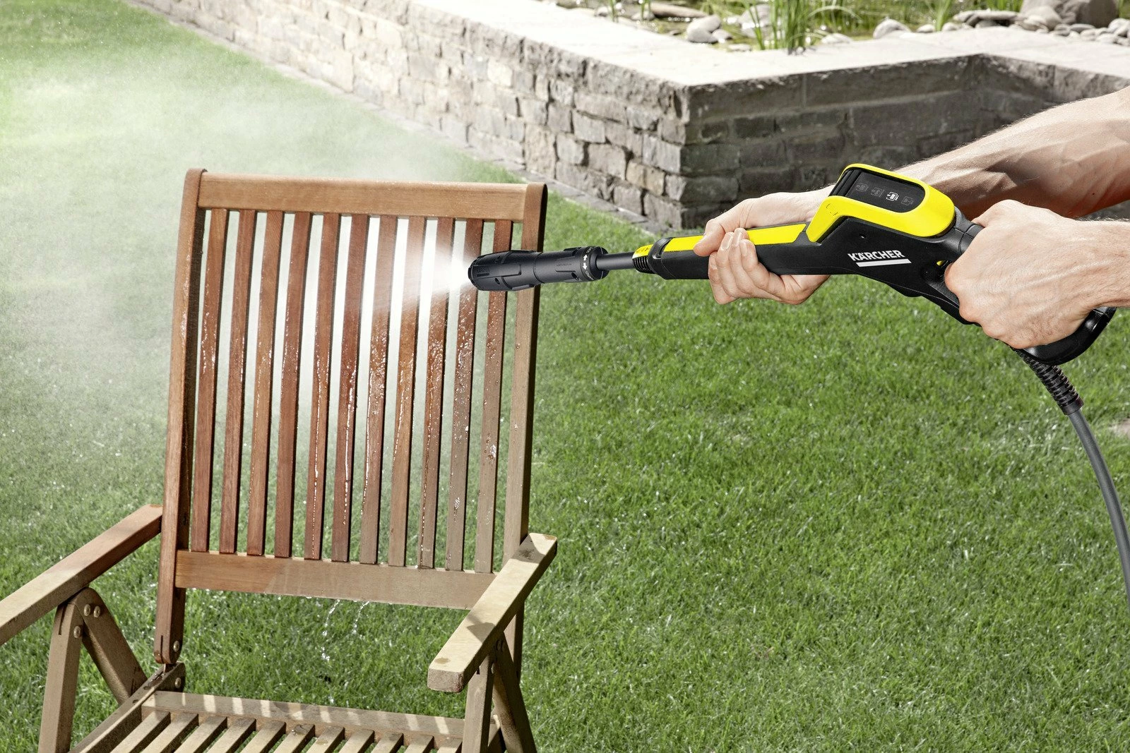 Larëse me presion Karcher K 7 Premium Smart Control Flex (1.317-360.0) 3 kW, 180 bar, 600 l/h, zorrë 10 m, me Bluetooth, e verdhë/zezë