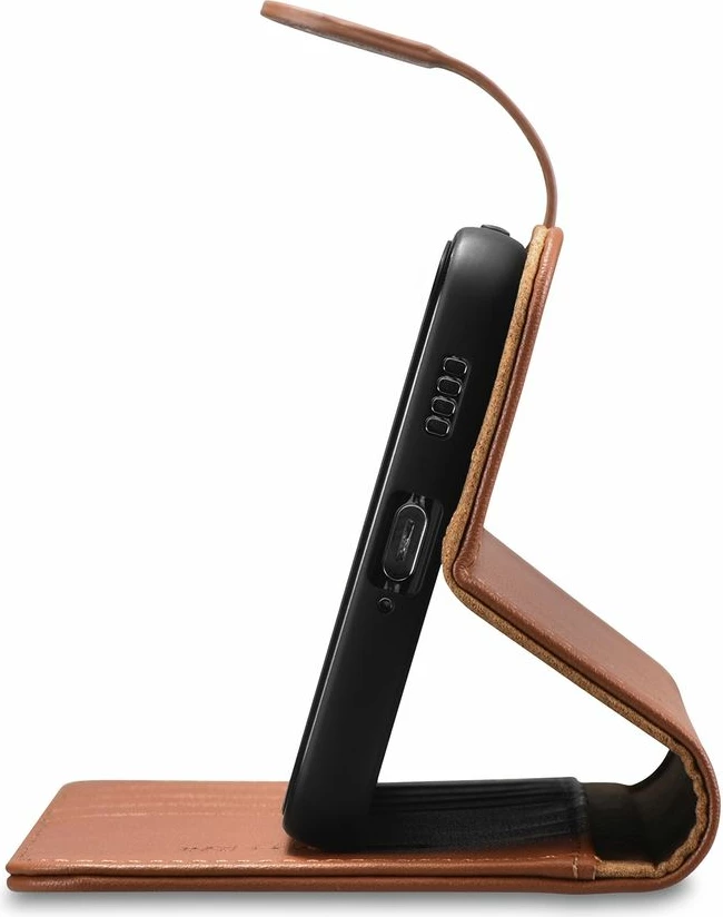 Mbështjellës iCarer Haitang Leather Wallet Case për Samsung Galaxy S22+, kafe