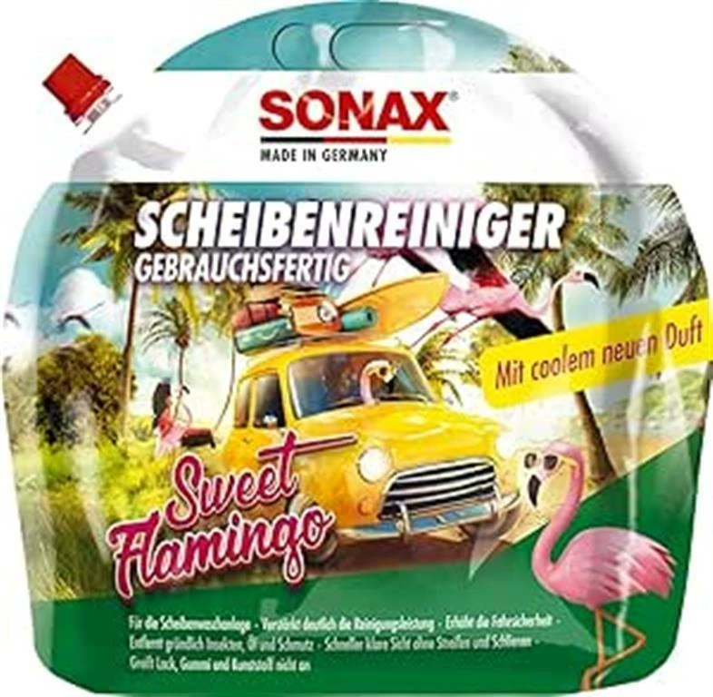 SONAX Uje per xhama i gatshem Sweet Flamingo, 3 L