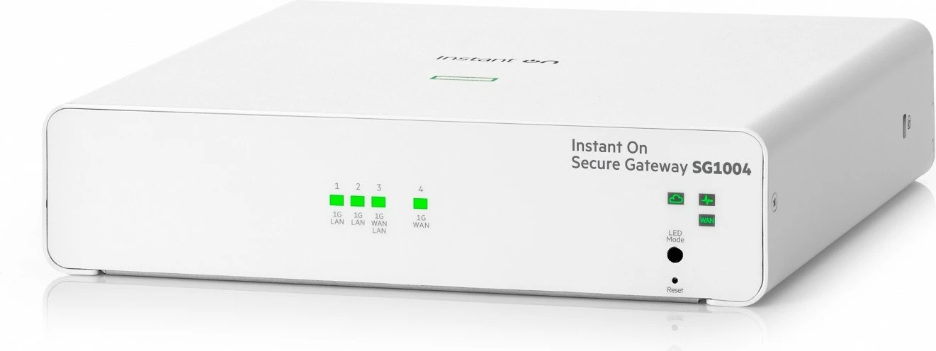 Switch Hewlett Packard Enterprise Instant On Secure Gateway SG1004, 4 porta Gigabit, i bardhë