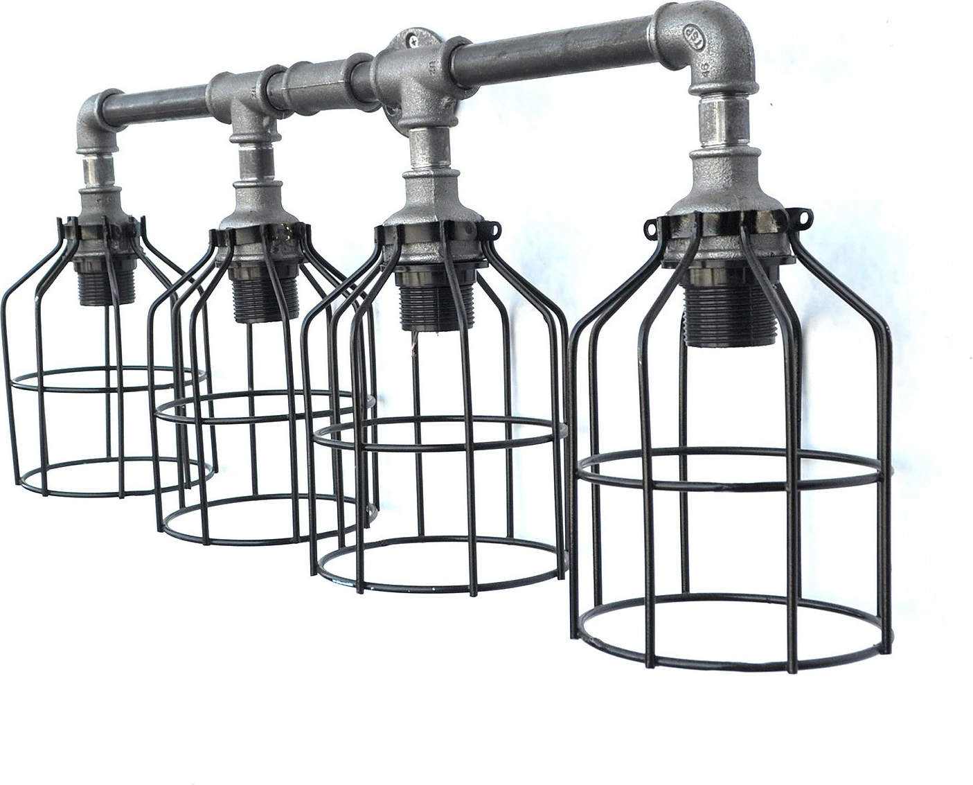 Llambadar Opviq, Pp118, industrial, ngjyrë gri e zezë, 67x30x17cm