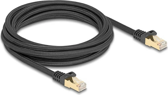 Kabllo rrjeti DeLOCK RJ45 Cat6A S/FTP 3m, e zezë