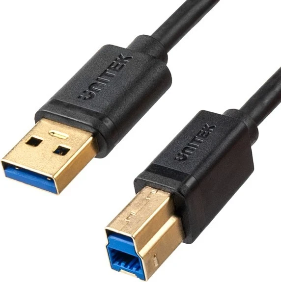 Kabllo për printer Unitek, e zezë