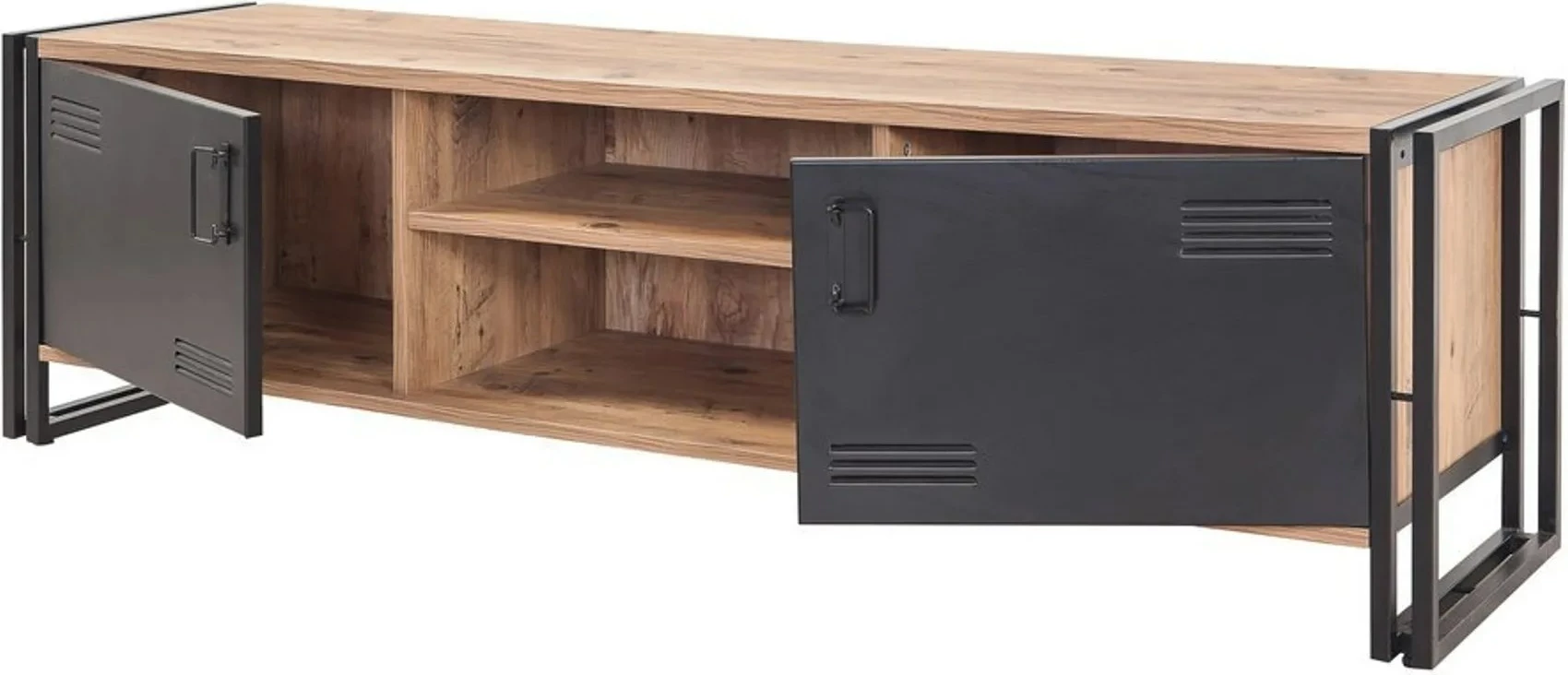 Set mobiljesh për dhomë dite, Skye Decor, Cosmo Takım 24, ngjyrë Atlantic Pine dhe e zezë