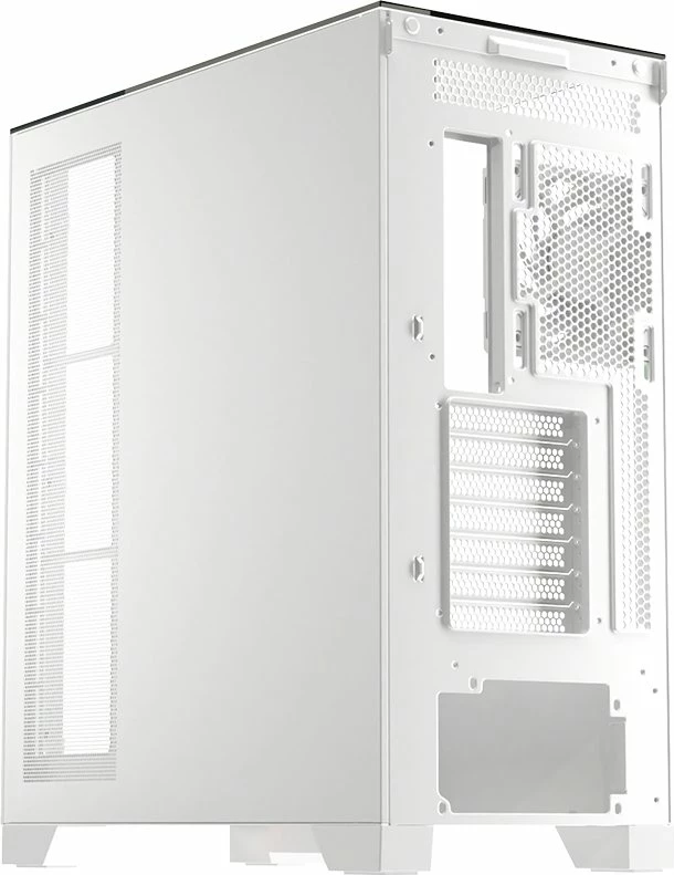 Kasë XYZ PC GEAR Trifecta ARGB X-CS-TRIFECTA-W Midi Tower, USB-C, tempered glass, e bardhë