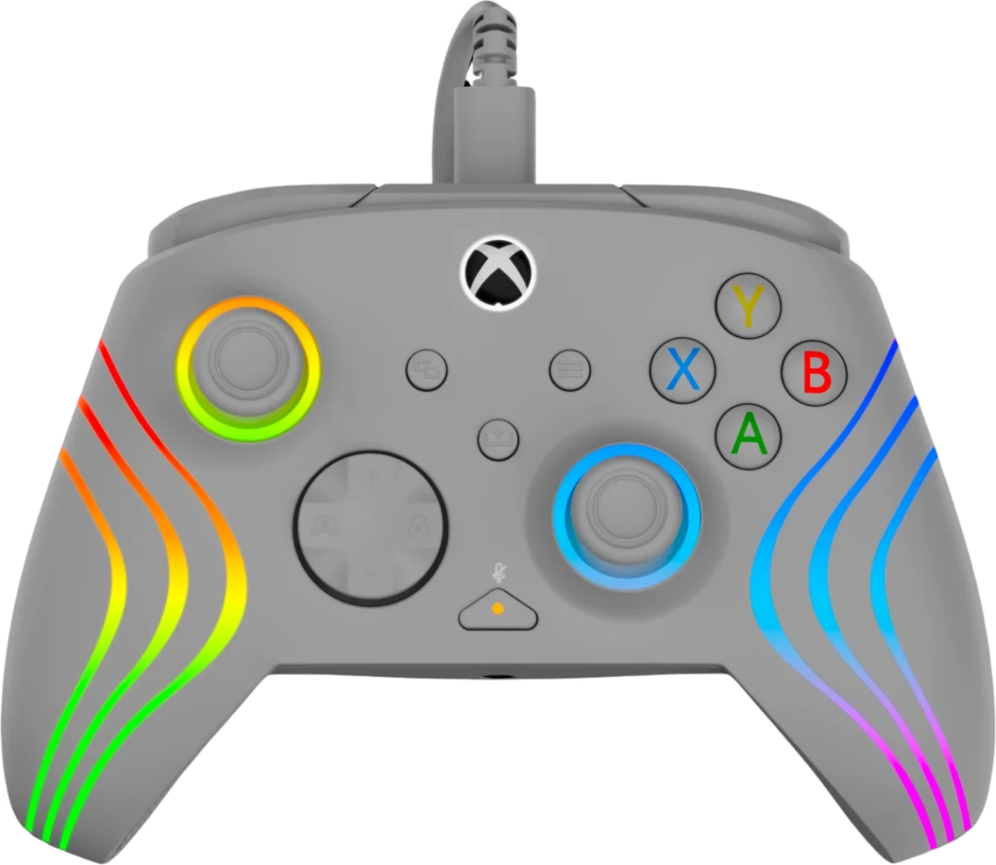 Kontroller me kabllo Turtle Beach Afterglow Wave për Xbox/PC, RGB, Hall-Effect triggers, Gri