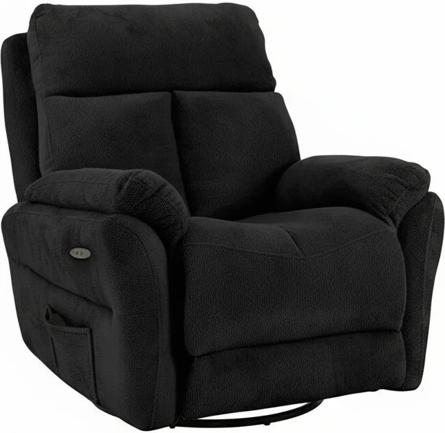 Karrige relaksuese elektrike me masazh, ngjyrë e zezë, Atelier del Sofa, Comfera