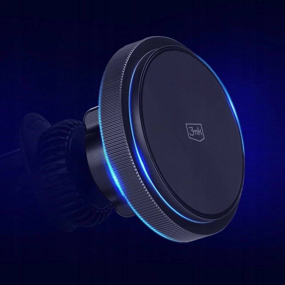 Mbajtës magnetik me karikim wireless për ventila makine 3MK Car MagCharger MagSafe 15W, i zi