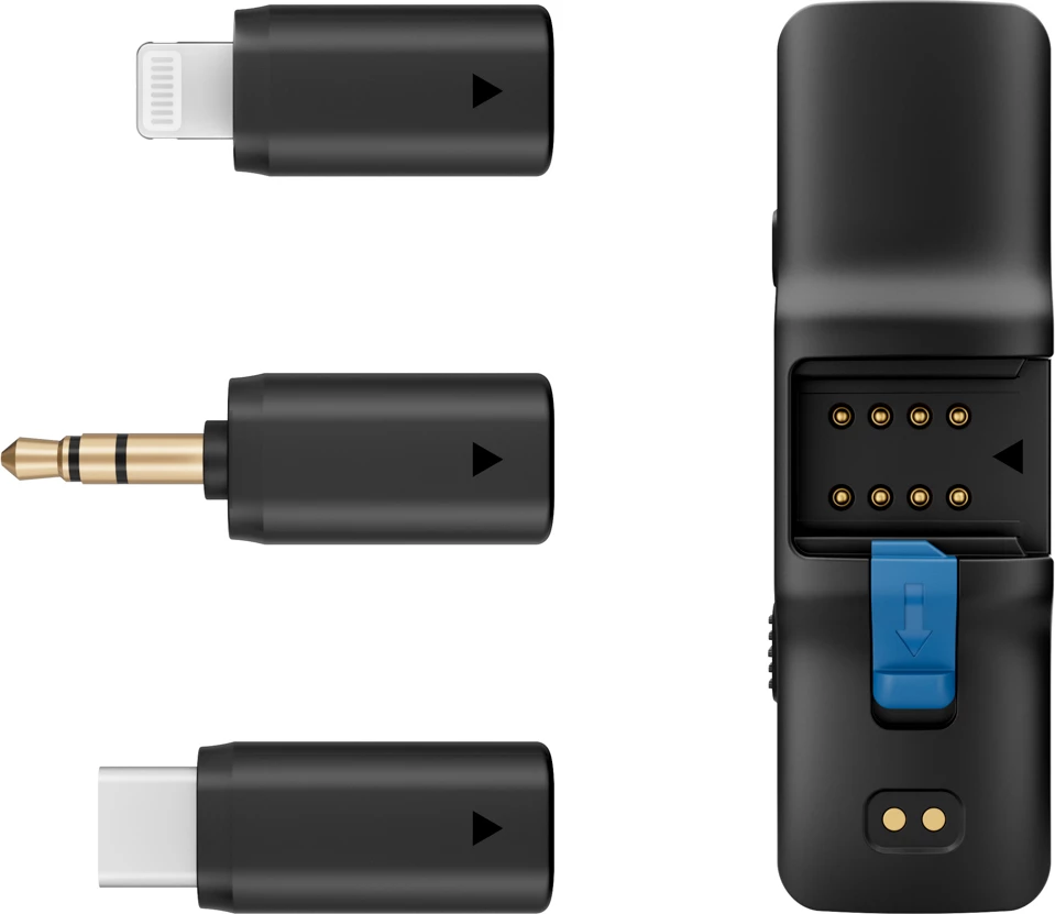 Mikrofon wireless BOYA BOYALINK V2.0 2.4GHz 48kHz/24-bit USB-C/Lightning/3.5mm set 2 transmiter + 1 receiver me kuti karikimi, i zi